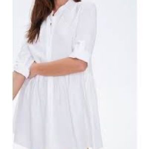 ISO Forever 21 Roll-Tab Sleeve Shirt Dress S or M